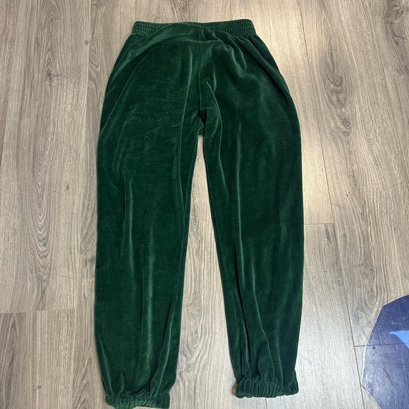Green Velour visitor on earth Joggers - Picture 2 of 4